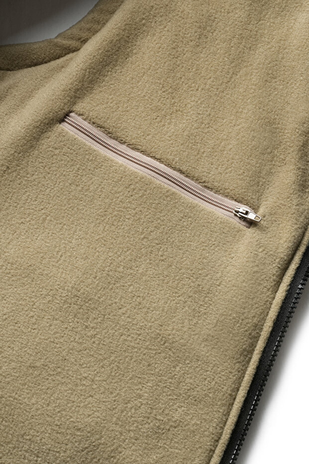 BEJ RAY DİKİŞLİ YELEK - 6