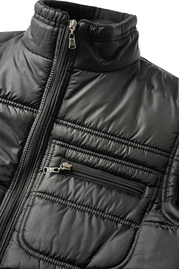 SİYAH ÇİFT İĞNELİ YELEK - 5