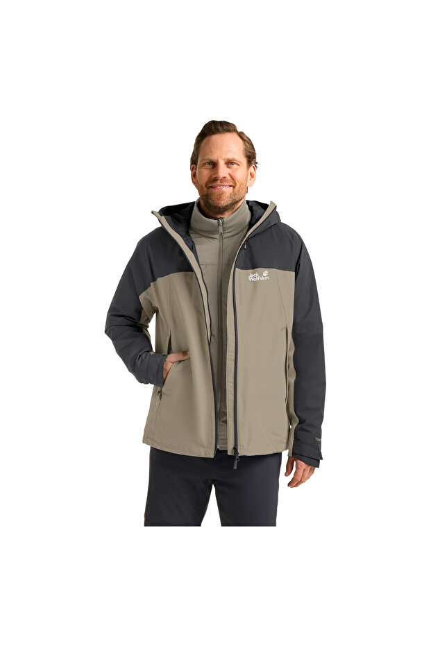 Wild Places 3in1 Erkek Bej Outdoor Ceketi ERKEK OUTDOOR CEKETİ A65257 - 1