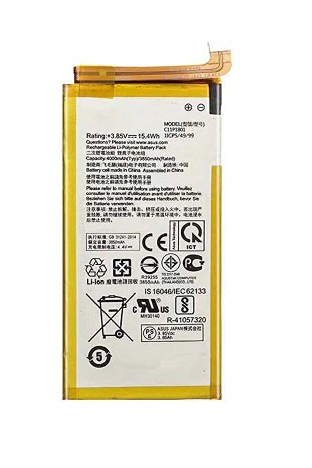 High Quality Replacement Original Battery C11P1801 ZS600KL Z01QD For Asus ROG 2018 3.4