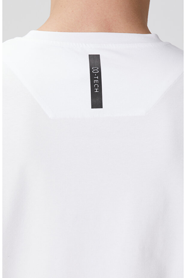 N-Tech Beyaz Baskılı T-shirt - 7