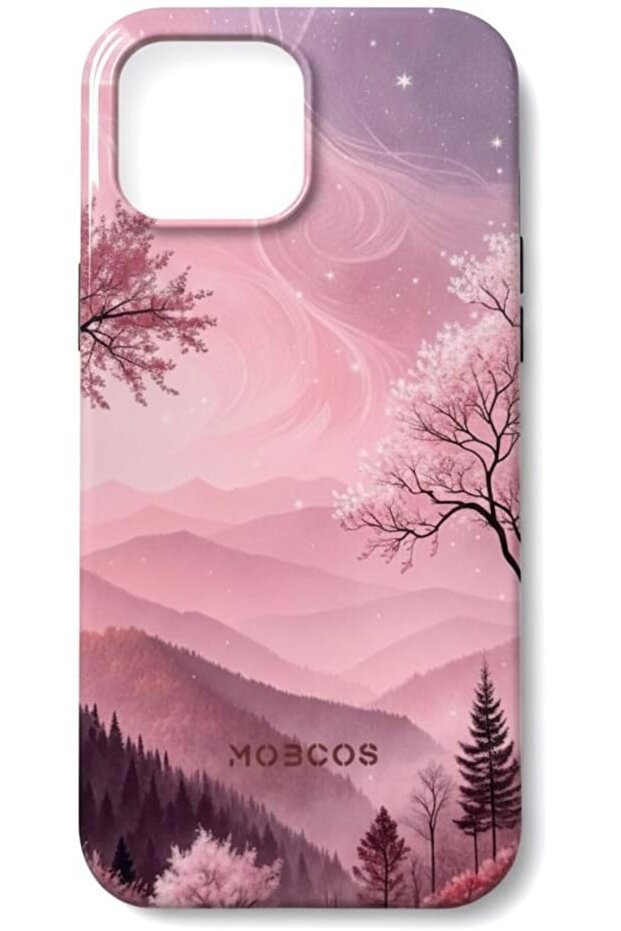 Phone Case for iPhone 16 Pro / 16 Pro Max - Hybrid 2-Layer Scratch-Resistant (Mountain Blush)