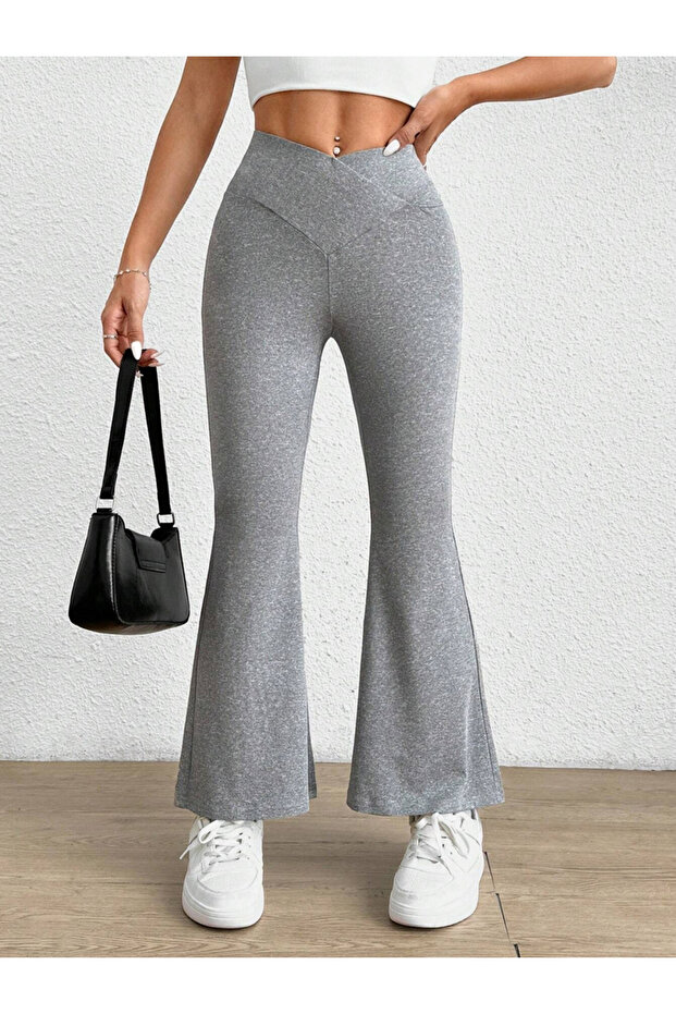 بنطلون واسع واسع بخصر واسع الأرجل - 2