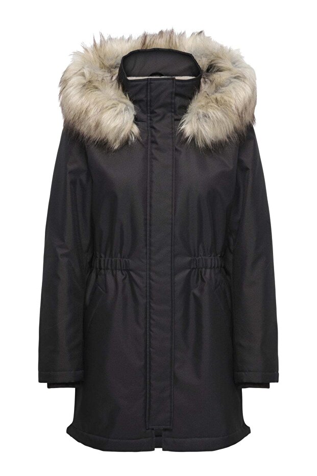 Women / Girls Women / Girls Black Coat Model Code: (15370930) Onlmathılda Winter Fur Parka Otw Black