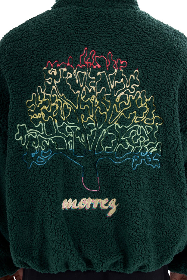 Yeşil Peluş Ceket - 3