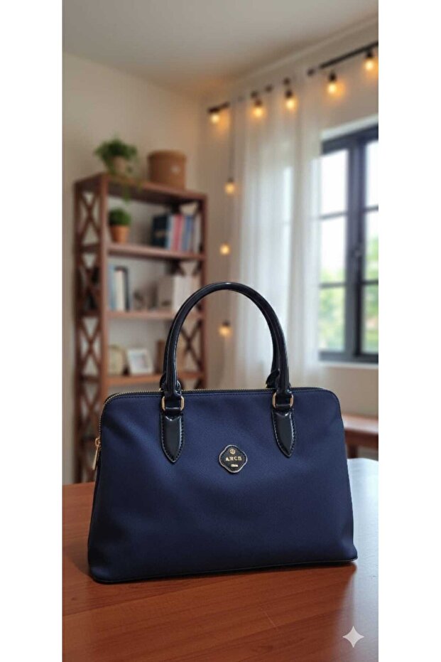 LACİVERT ÇANTA - 1