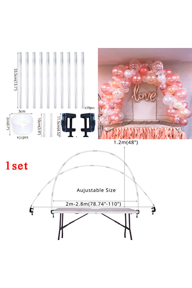 Other 1set Arch stand Balloons Arches Kit Decorations Table Arch Stand Balloons Accessories Tools Fo