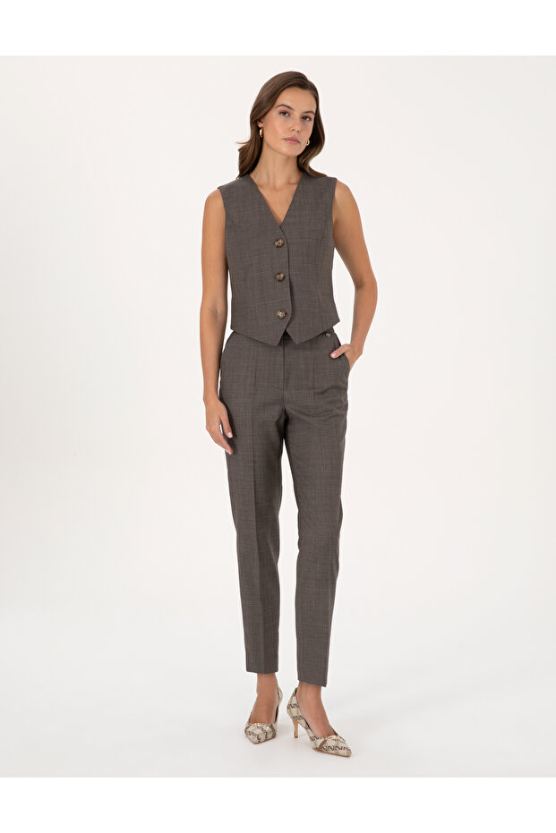 Mink Fabric Trousers 50296917-Vr052
