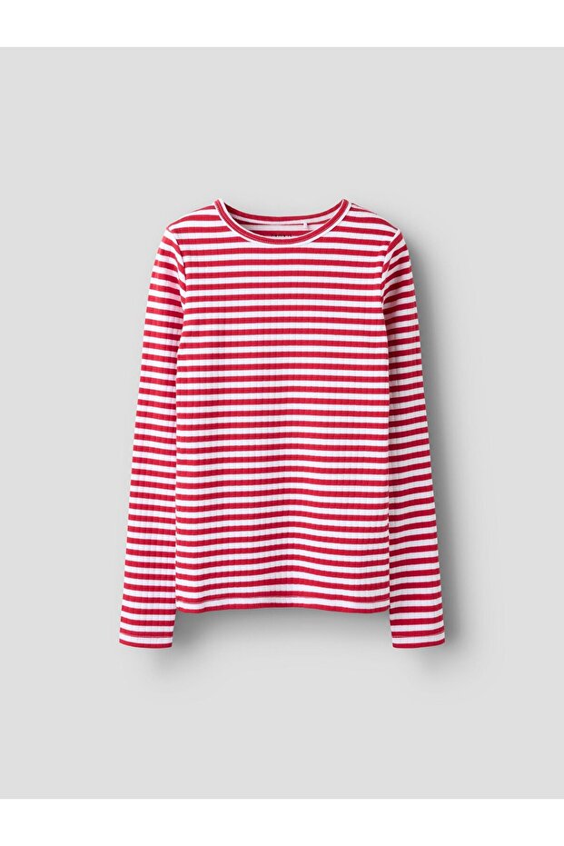 Oberteil mit langen Ärmeln Rippstrick - 1