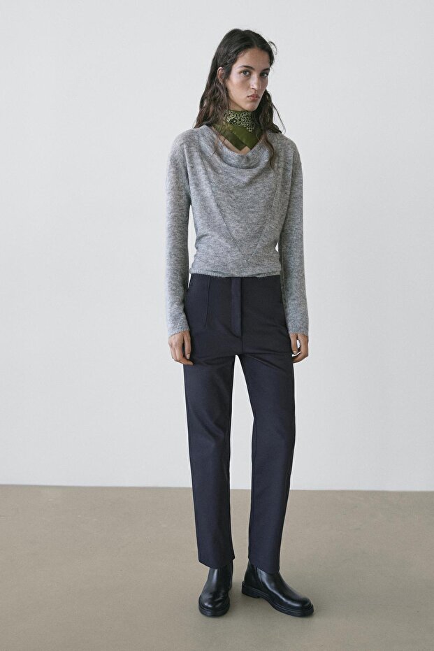 Pamuklu teknik pantolon - 1