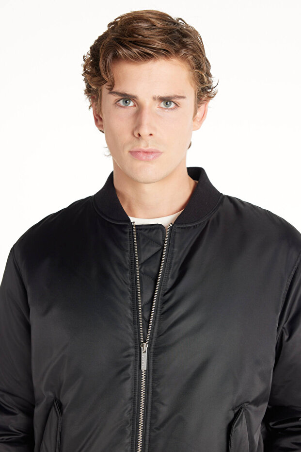 SİYAH OVERSİZE BOMBER MONT - 5