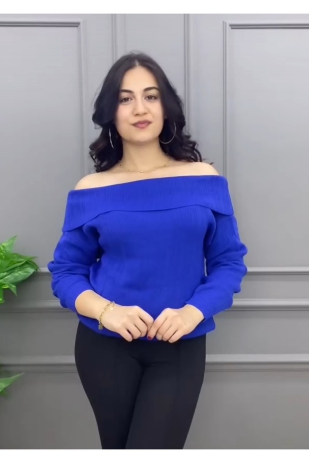 MADONNA COLLAR KNITWEAR SWEATER