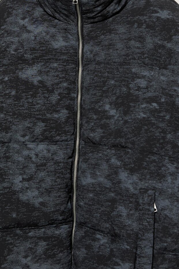 Batik desenli şişme ceket - 7