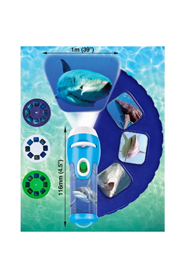 Flashlight projector - Dangerous sharks - 4