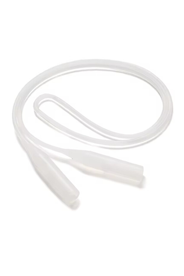 Silicone Eyeglass Strap Cord / Rubber Band Transparent / White