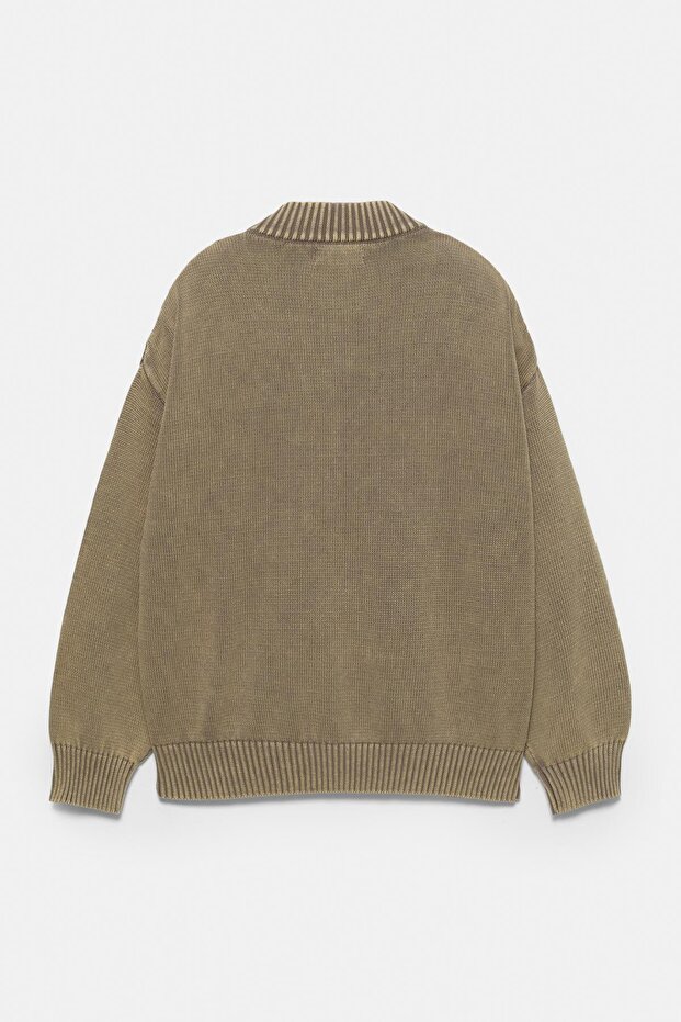 Asit yıkama fitilli ceket - 6