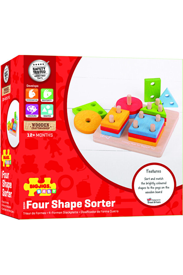 Sorting game - 4 geometric shapes - 7