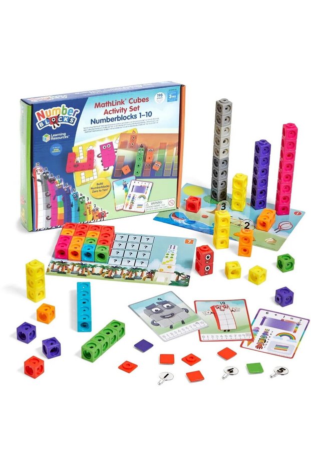 MathLink®Cubes Numberblocks in engleza Set de activitati de la 1 - 10