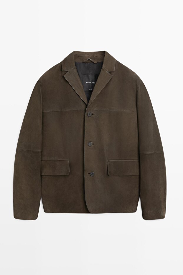 Nubuk deri blazer - 4