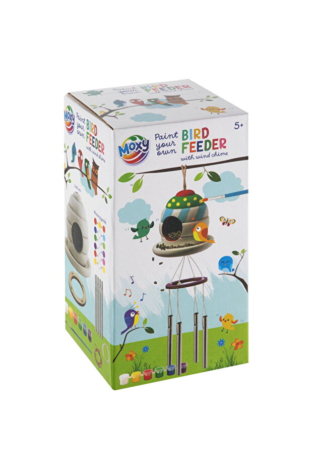 Creative set - Birdhouse with wind chime - 2