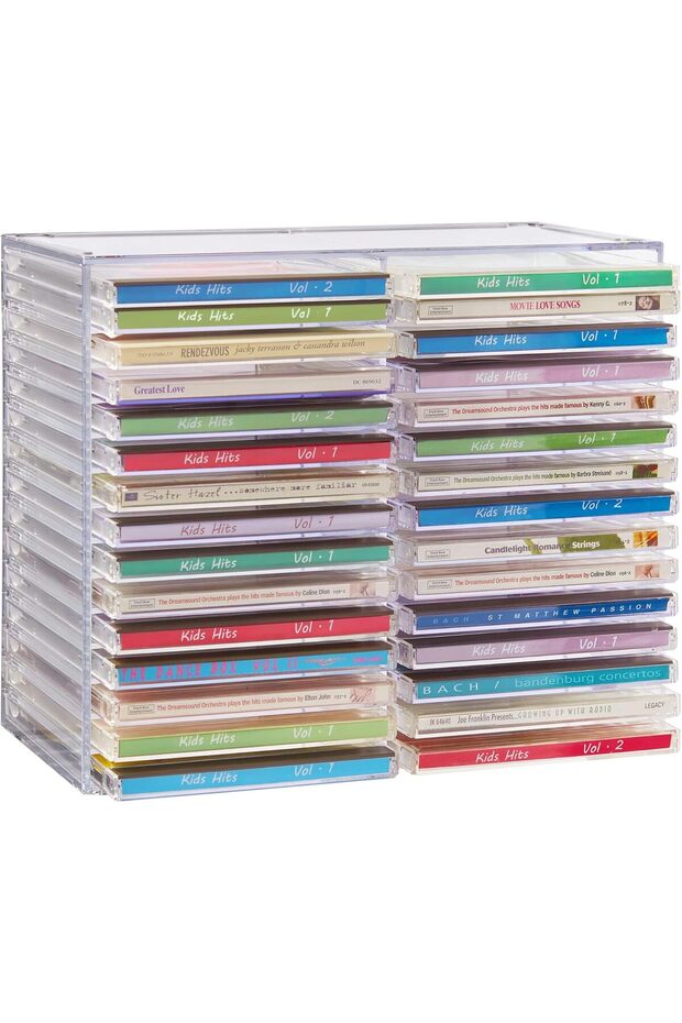 Transparent Plastic CD Holder - 8