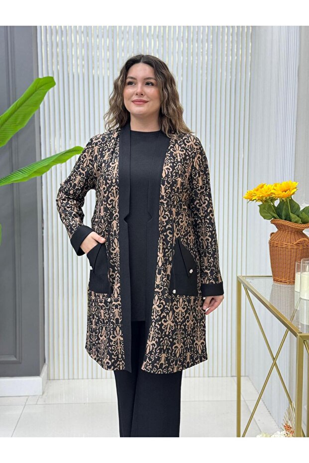 Oslo Örme Kumaş Üçlü Takım - 2