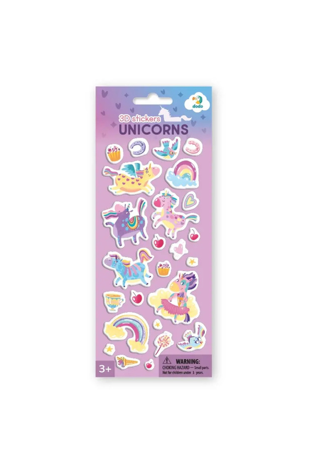 3D sticker set - Unicorns - 1
