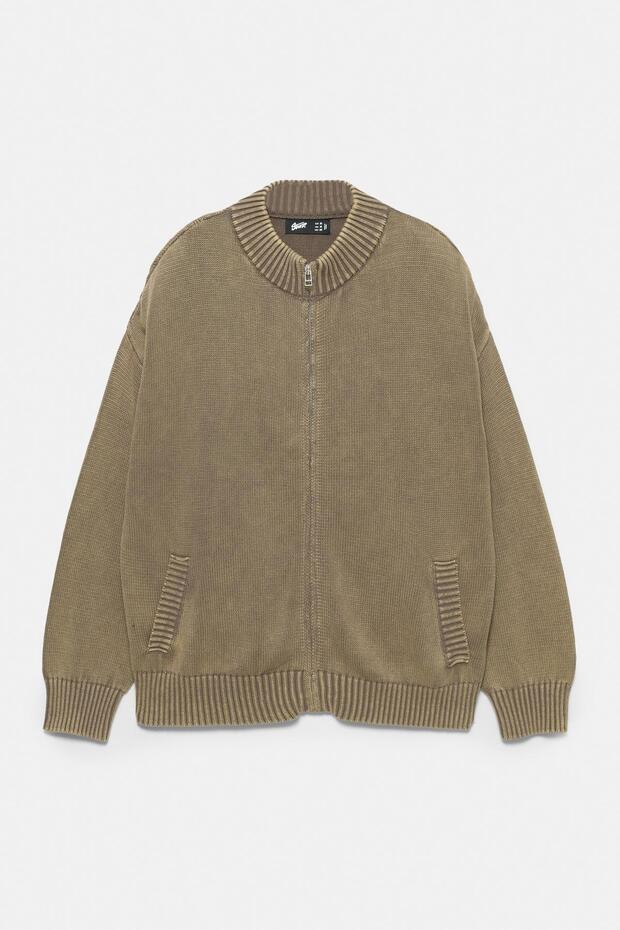 Asit yıkama fitilli ceket - 5