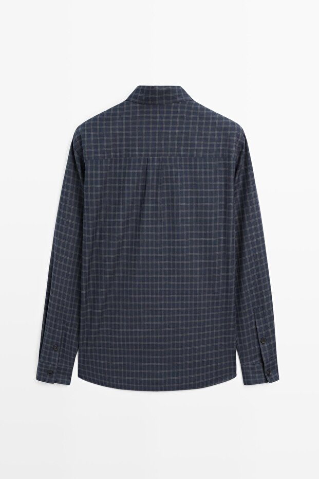 Kareli rahat kesim gömlek - 8