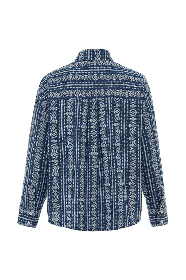 Azure Nakışlı Gömlek - 2