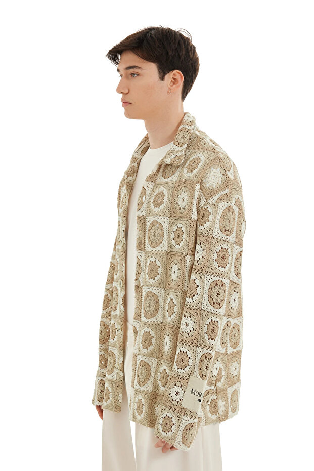 Motif Örgü Ceket - 6