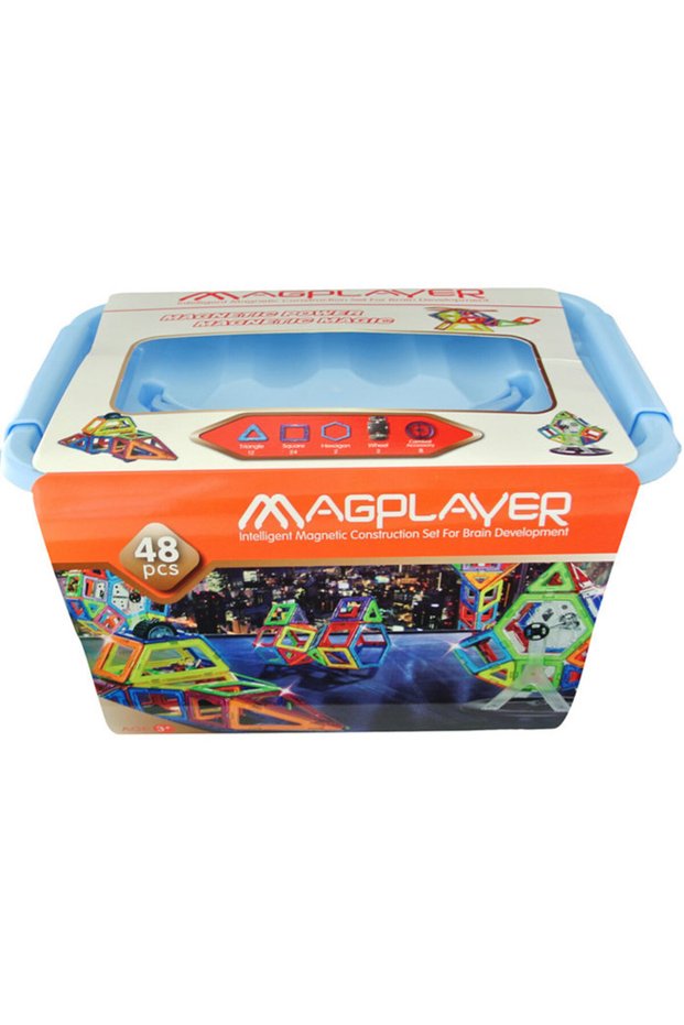Joc de constructie magnetic - 48 piese