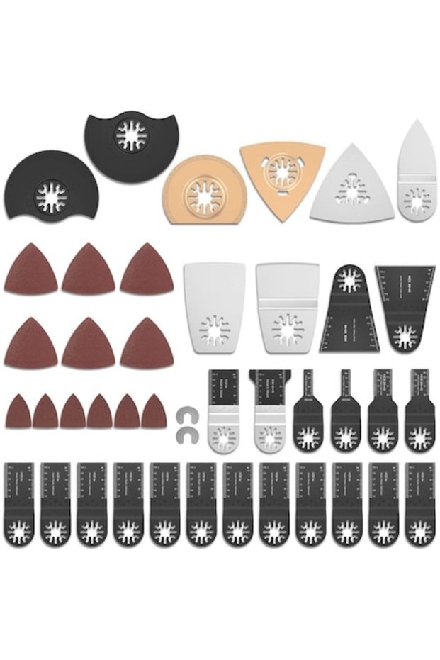 120-piece Oscillating Multi-Tool Accessory Set for Wood, Metal, Plastic - Compatible with Einhell, B