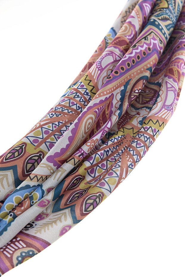 Desenli Soft Eşarp Mint - 1