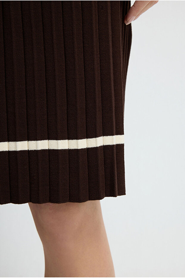 Pliseli Triko Etek - 3