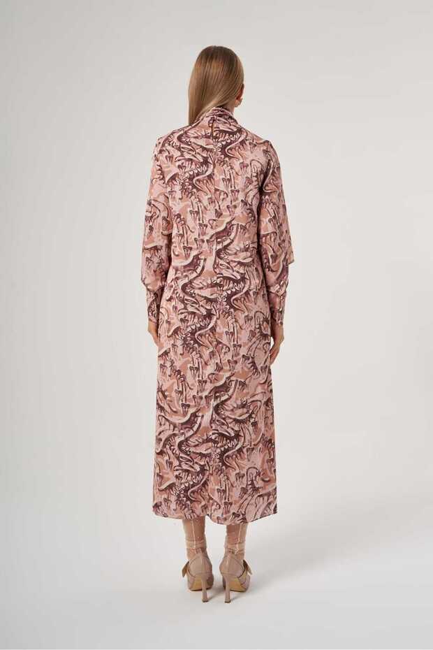 Fular Detaylı Elbise 2803 - 5