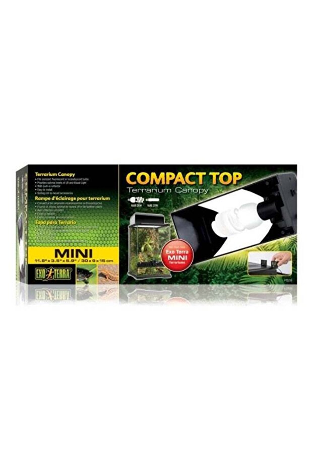 Compact Terrarium Top Single Light Socket 30cm