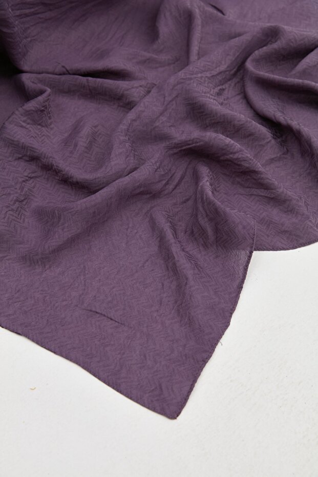 Zigzag Desen Şal Mor - 2