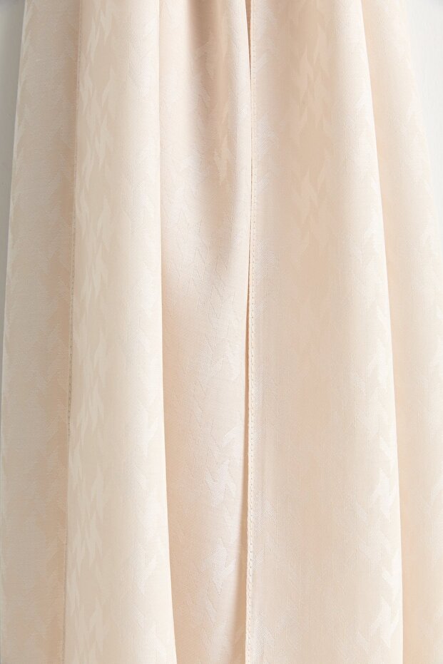 Patterned Lyocell Shawl Cream - 3