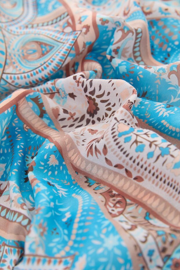 Patterned Soft Shawl Gray - 3
