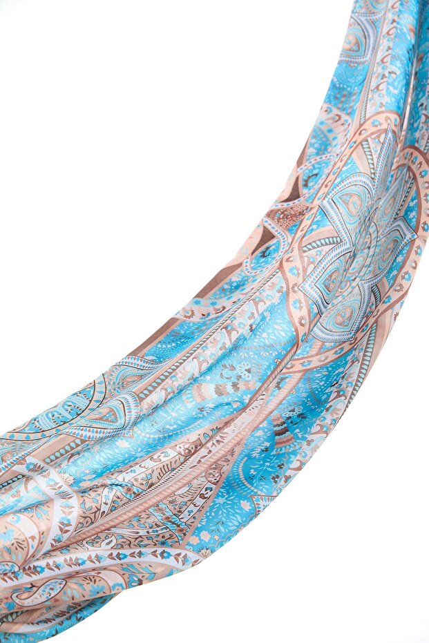 Patterned Soft Shawl Gray - 1