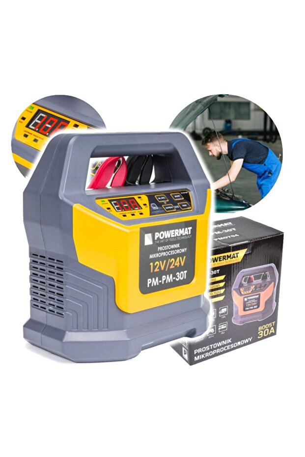 Microprocessor car rectifier, 6V-12V 30T, - 1