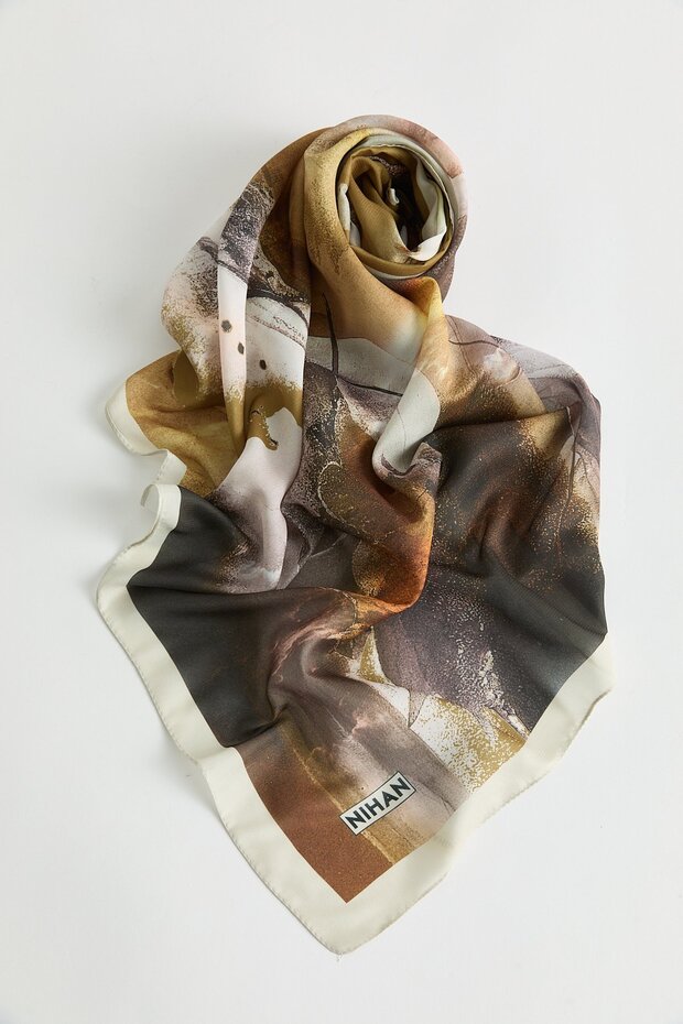 Floş Natural Fly Eşarp Camel - 1