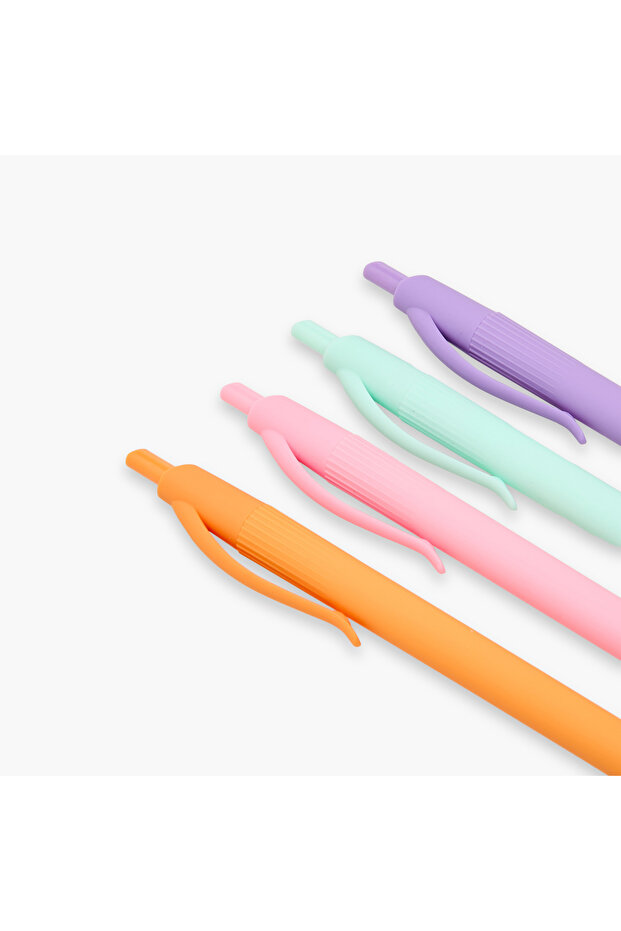 مجموعة أقلام حبر جاف صلبة مكونة من 4 قطع - 3