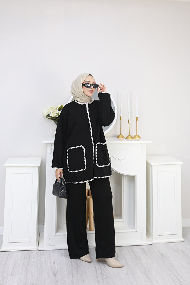 مجموعة تريكو مطرزة