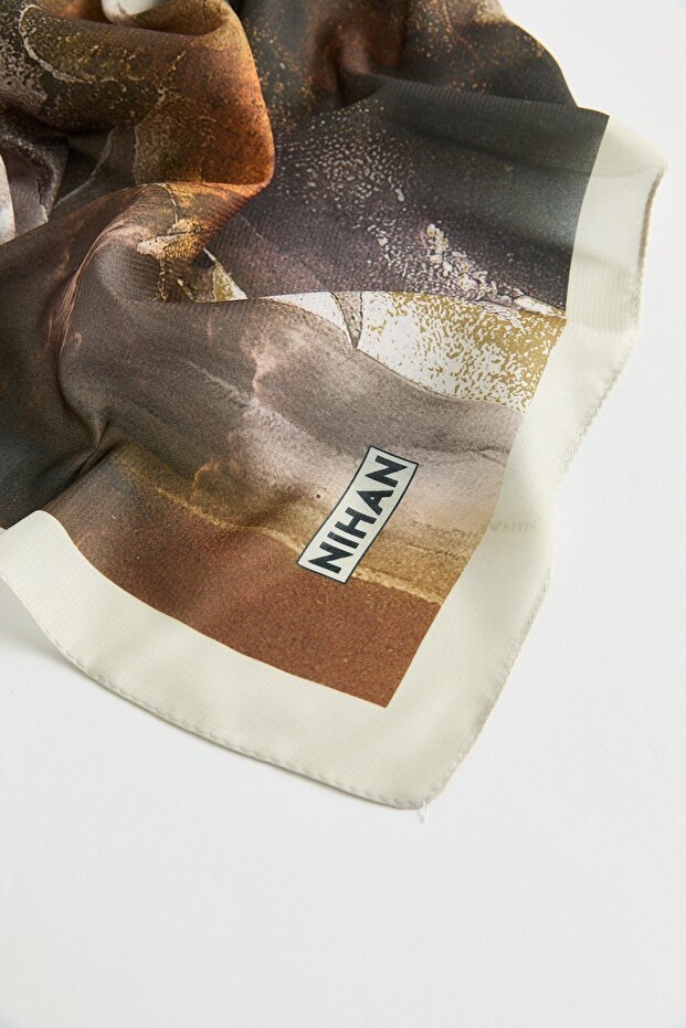 Floş Natural Fly Eşarp Camel - 2