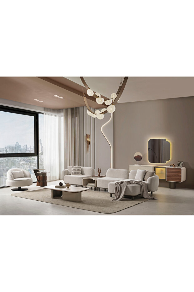 Lucas Modüler Köşe Koltuk 400x165 – Modern Tasarım, Geniş Oturum - 1