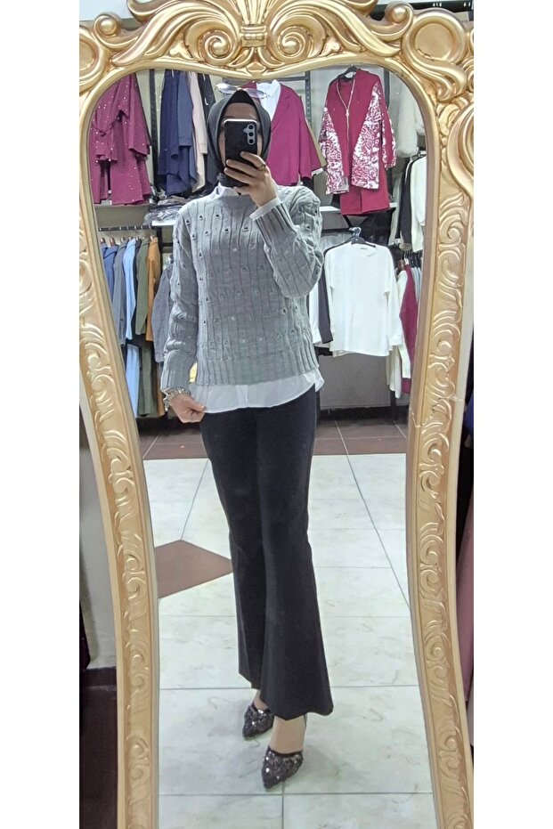 Delikli Triko kazak - 2