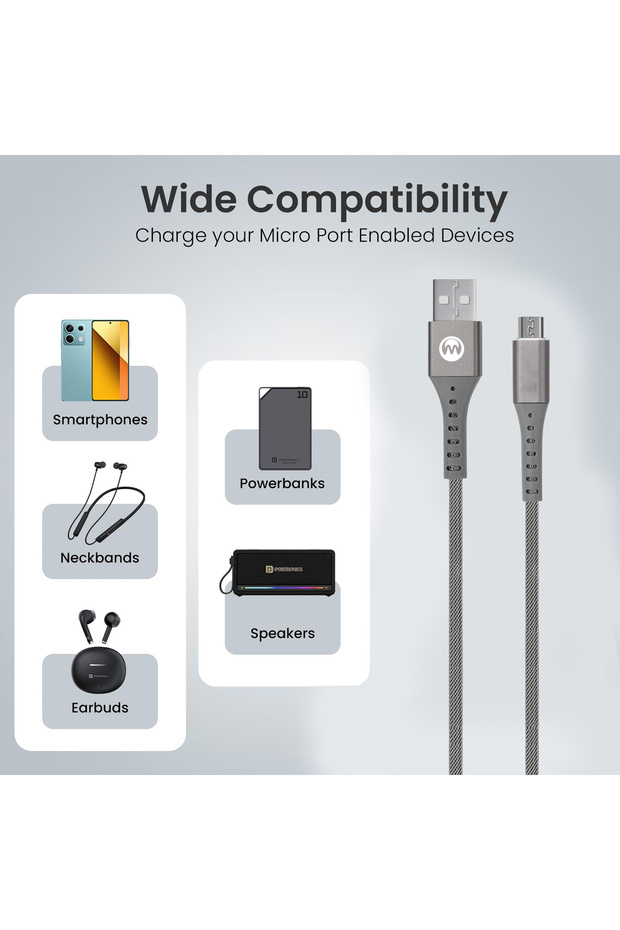 Dezire DC233M Micro USB Cable 1.2M | Fast Charging Data Cable - 4