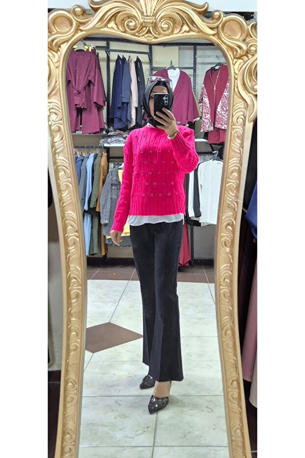 Delikli Triko kazak - 3